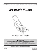 MTD 11A-549Q229 Operator's Manual