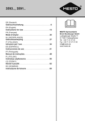 Mesto 3591PC Instructions For Use Manual
