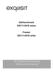 Exquisit GS111-041E Instruction Manual
