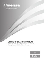 Hisense RF632N4AFC1 User's Operation Manual