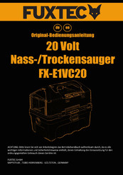 FUXTEC FX-E1VC20 Original Instruction Manual