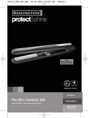 Remington Protect & Shine Pro Slim Ceramic 230 Instructions For Use Manual