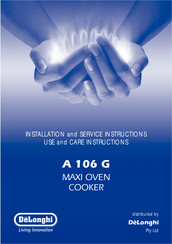 DeLonghi A 106 G Installation And Service Instructions Manual