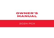 Honda PCX 2024 Owner's Manual