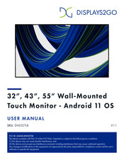 Displays2go DH032TLB User Manual