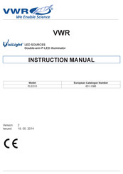 VWR 631-1086 Instruction Manual