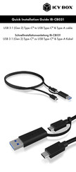RaidSonic Icy Box IB-CB031 Quick Installation Manual