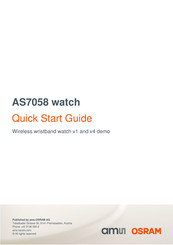 AMS OSRAM AS7058 v2 demo Quick Start Manual