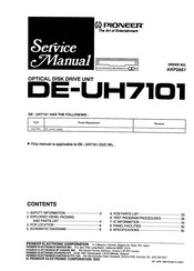 Pioneer DE-UH7101 Service Manual