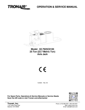 Tronair 02-7925C0100 Operation & Service Manual