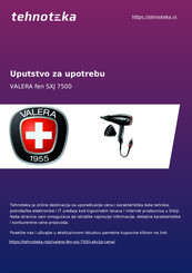 VALERA SXJ 7500 Instructions For Use Manual