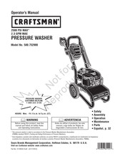 Craftsman 580.752900 Operator's Manual