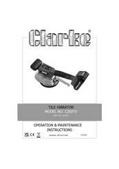 Clarke 3400517 Operation & Maintenance Instructions Manual