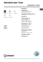 Indesit TAAN 3 Operating Instructions Manual