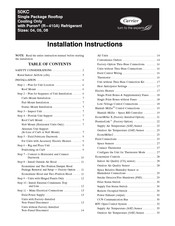 Carrier Weathermaker 50KC Installation Instructions Manual