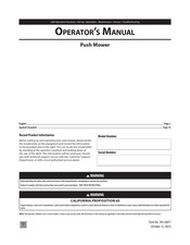 Craftsman M090 Operator's Manual