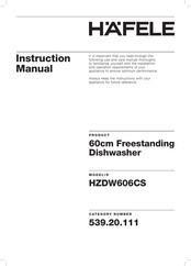 Häfele HZDW606CS Instruction Manual