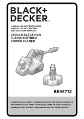 Black & Decker BEW712 Instruction Manual