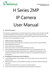 ShineTech H Series User Manual