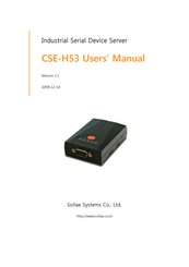 Sollae Systems CSE-H53 User Manual