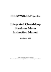 Fulling Motor iBLD57NR-H-T Series Instruction Manual