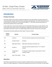 Alderon Industries OAHC1S Manual
