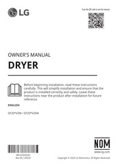 LG DF20 V2EW Series Owner's Manual