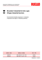 Riello DB4 LSM A0 C11 FS1 T150 Installation, Use And Maintenance Instructions