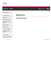Sony BRAVIA XBR-65X907A I-Manual