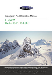 Iceking TT35EW Installation And Operating Manual