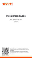 Tenda SG04E Installation Manual