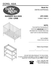 Dorel Asia baby Relax DA6792 Manual