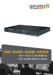 geratech EGE-6UHD-4HDB-4442A Manual