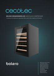 cecotec BOLERO GRANDSOMMELIER 4850 BLACK COMPRESSOR Instruction Manual