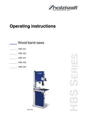 holzkraft HBS 431 Operating Instructions Manual