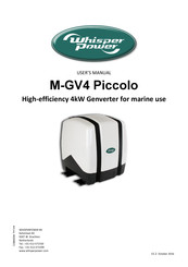 WhisperPower M-GV4 Piccolo User Manual