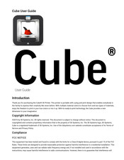 3D Systems CUBE User Manual