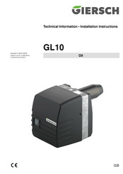Giersch GL10 Series Installation Instructions Manual