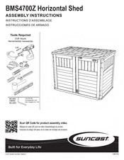 Suncast BMS4700Z Assembly Instructions Manual