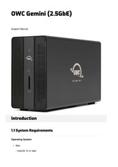 OWC Gemini Support Manual