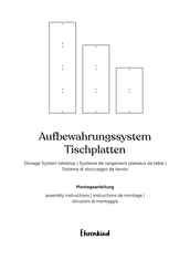 Ehrenkind Storage System Tabletop Assembly Instructions Manual