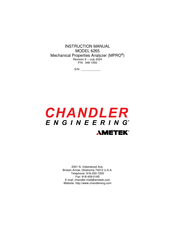 Ametek CHANDLER ENGINEERING 6265 Instruction Manual