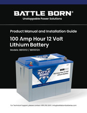 Battle Born Batteries BB10012H Product Manual And Installation Manual