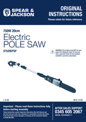 Spear & Jackson S7520EPSP Original Instructions Manual