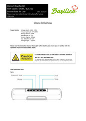 Basilico 626210 Instructions For Use Manual