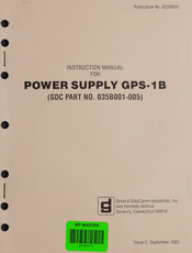 General DataComm GPS-1B Instruction Manual