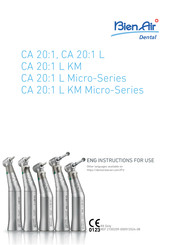 Bien Air CA 20:1 L KM Instructions For Use Manual