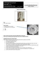 Gainsborough M978 Instructions For Use Manual