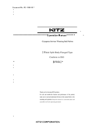 Kitz UTDZL Operation Manual