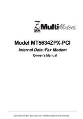 MultiModem MT5634ZPX-PCI Owner's Manual